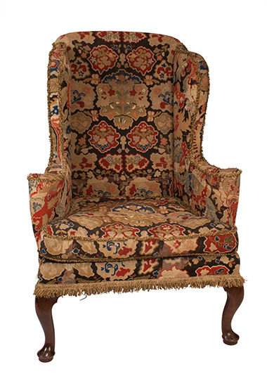 Кресло с обивкой из гобелена. Англия. 1750.