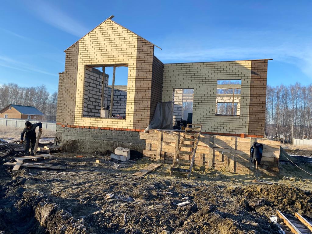 Строительство одноэтажного каменного дома "под ключ" в Пензенской области по индивидуальному проекту