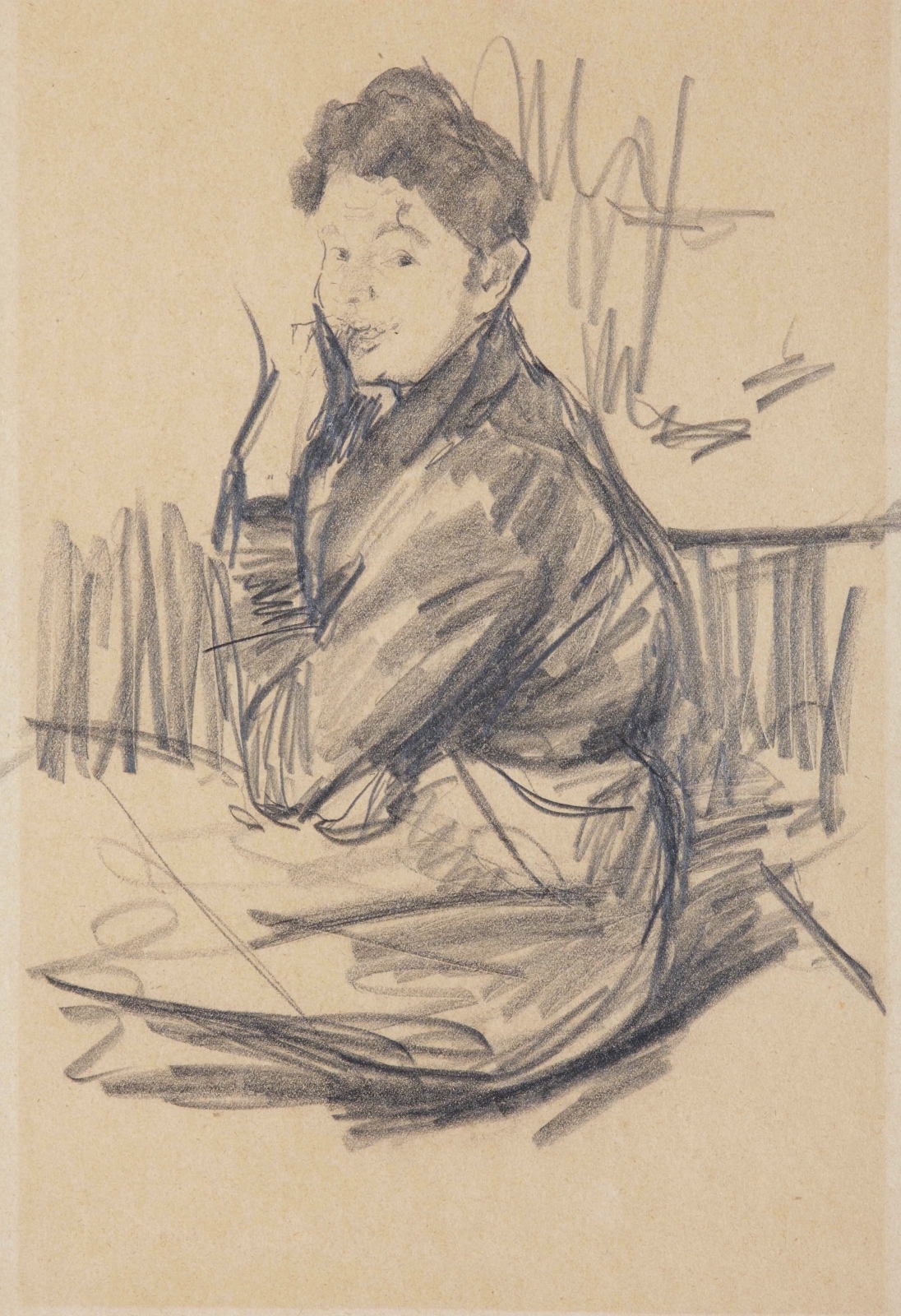 Портрет А.А. Сомовой- Михайловой, сестры художника К.А. Сомова. 1910-е 