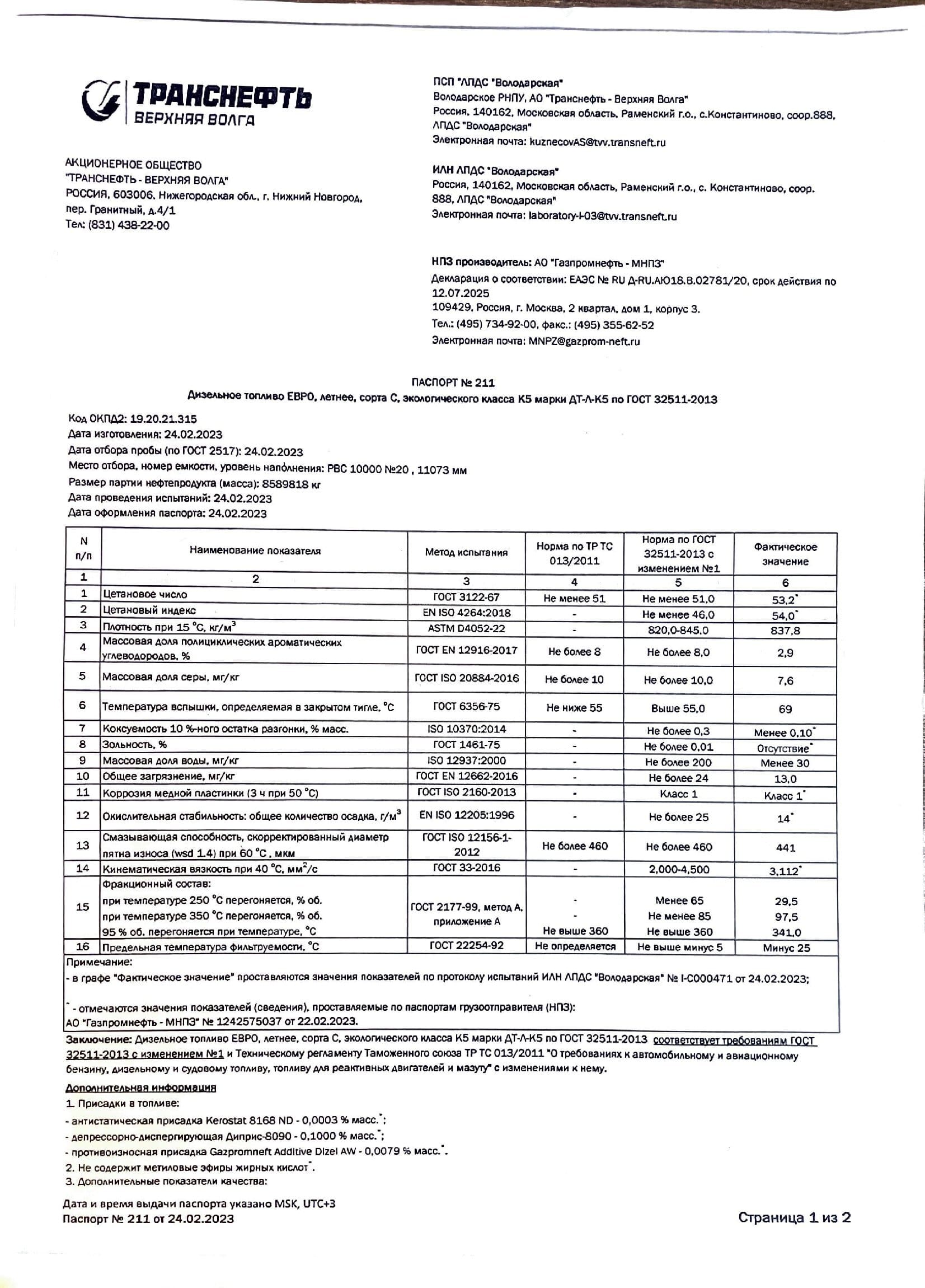 Доставка дизельного топлива оптом по Москве и Московской области