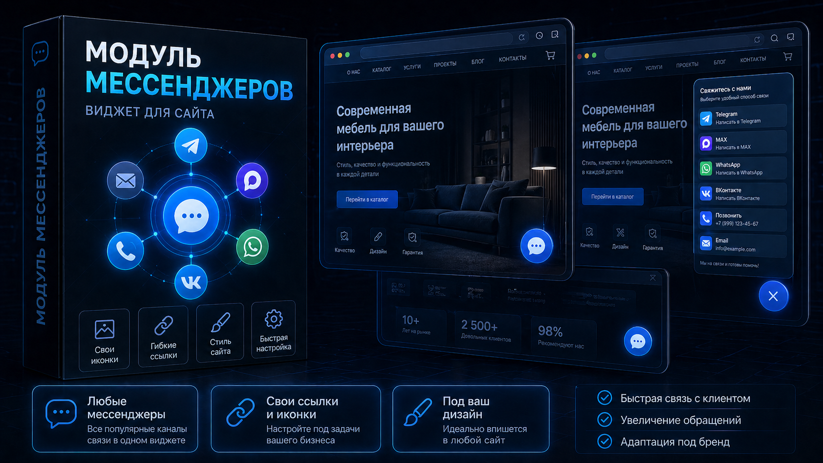 Модуль мессенджеров