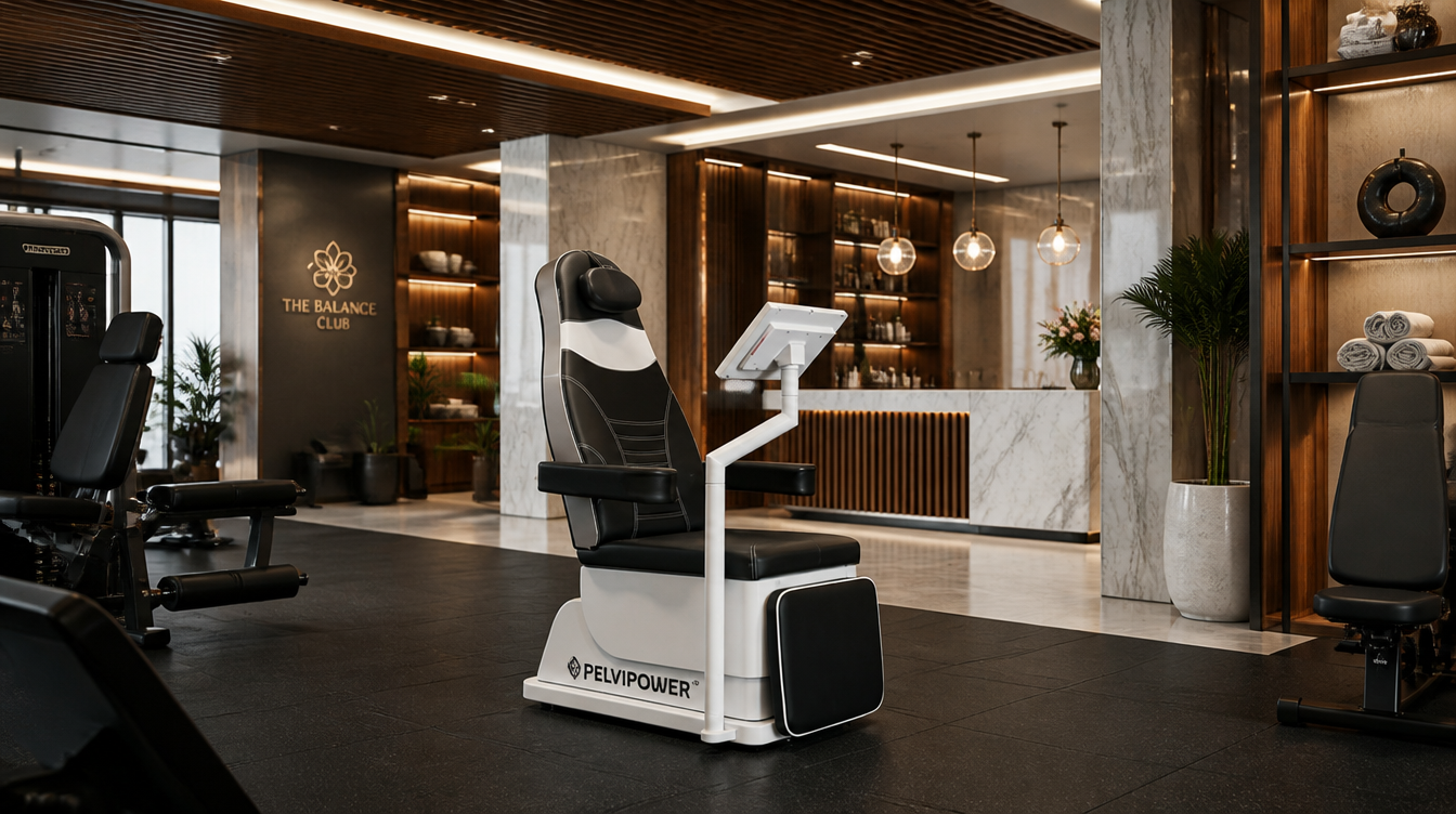 Оборудование для фитнес-клуба: wellness-кресло для тренировки мышц тазового дна