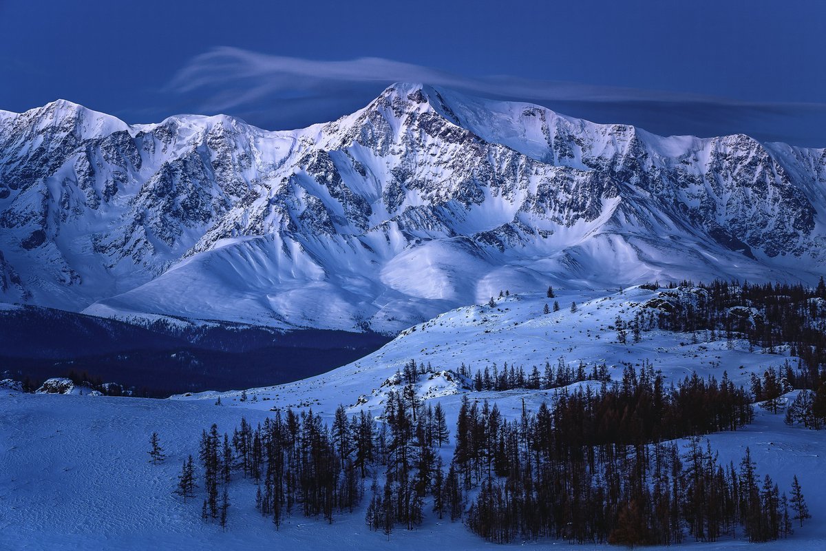 горы зимой красивые