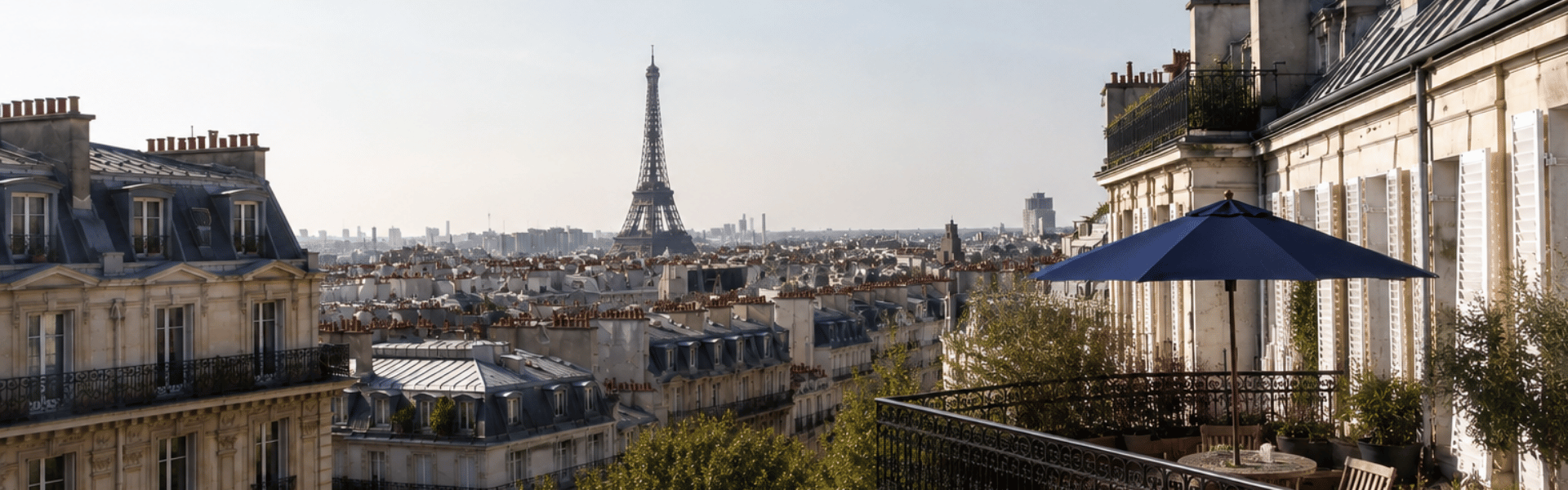 Paris rooftops and Eiffel Tower view, France DMC destination