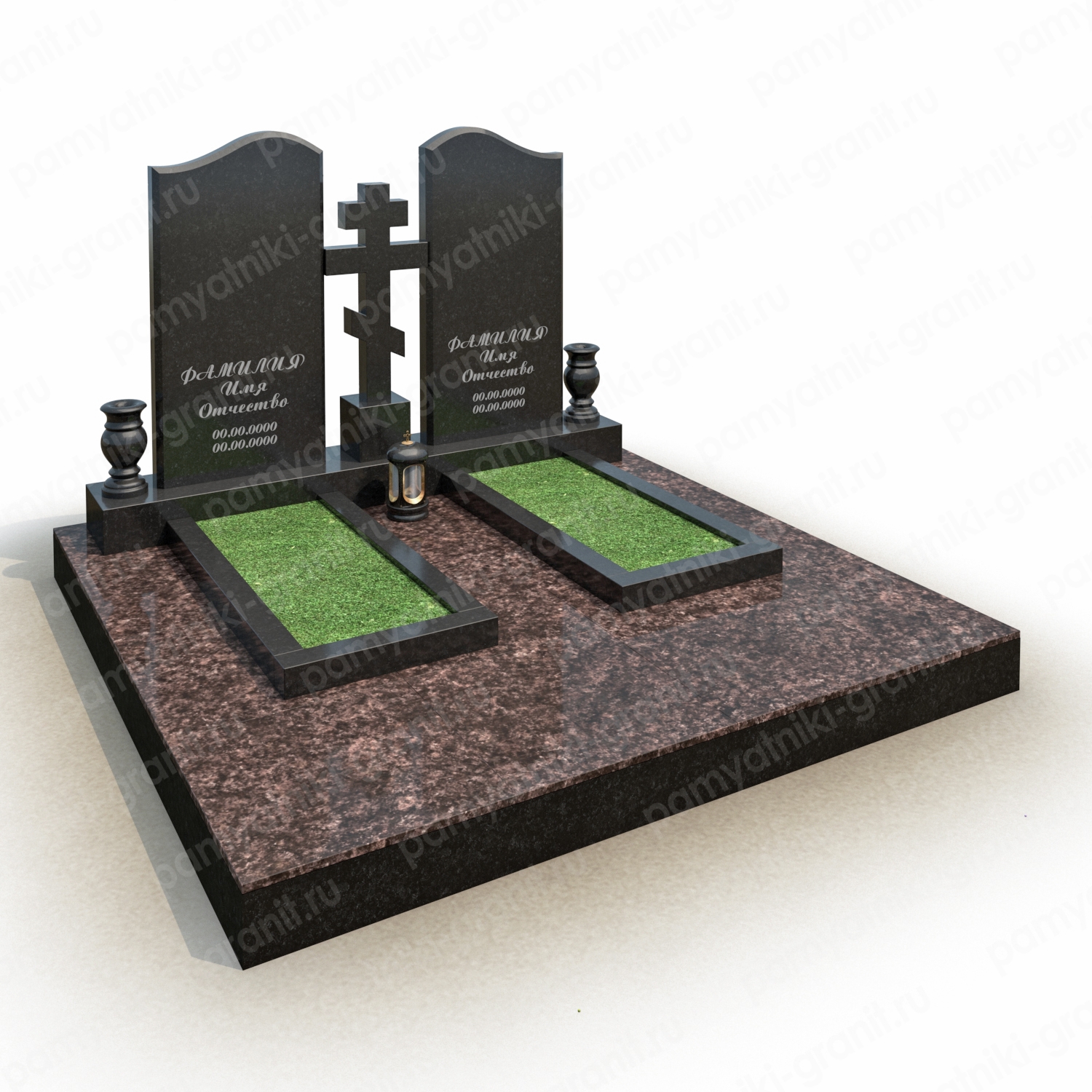 Надгробные памятники из гранита и мрамора фото