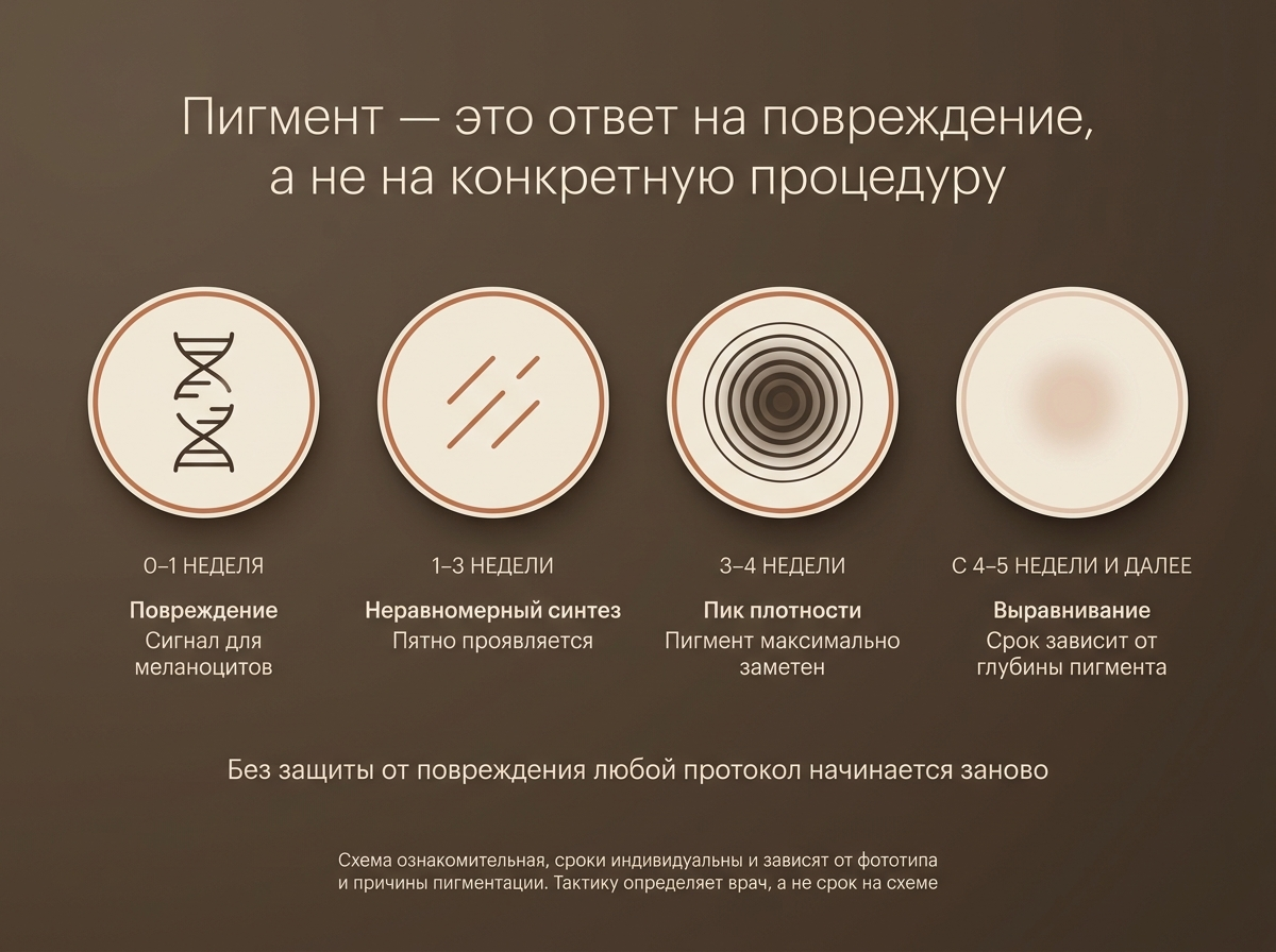 Как формируется пигментное пятно после загара: хронология от повреждения ДНК до появления видимого пятна