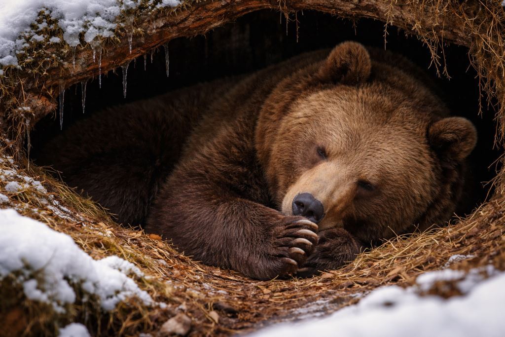 Почему медведь сосёт лапу