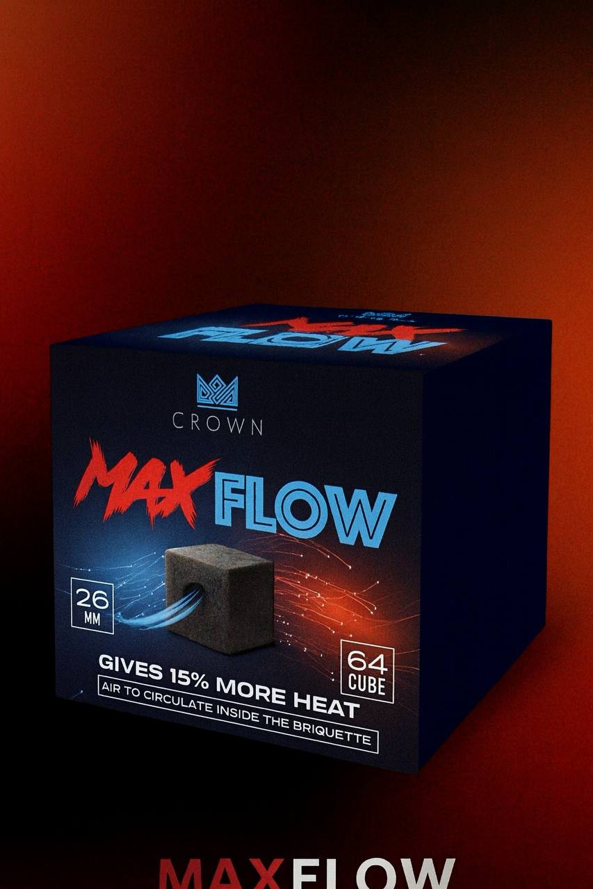 Buy coals Crown Max Flow 26mm for Shisha at the best price in Portugal online at Hookah.pt