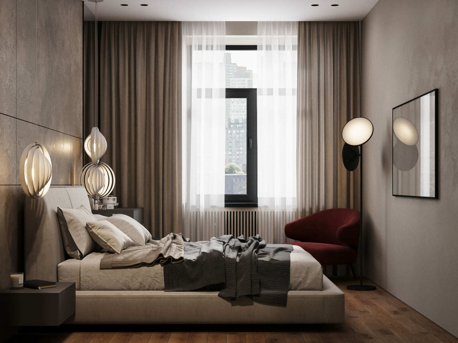 Дизайн современной светлой спальни (40 фото)