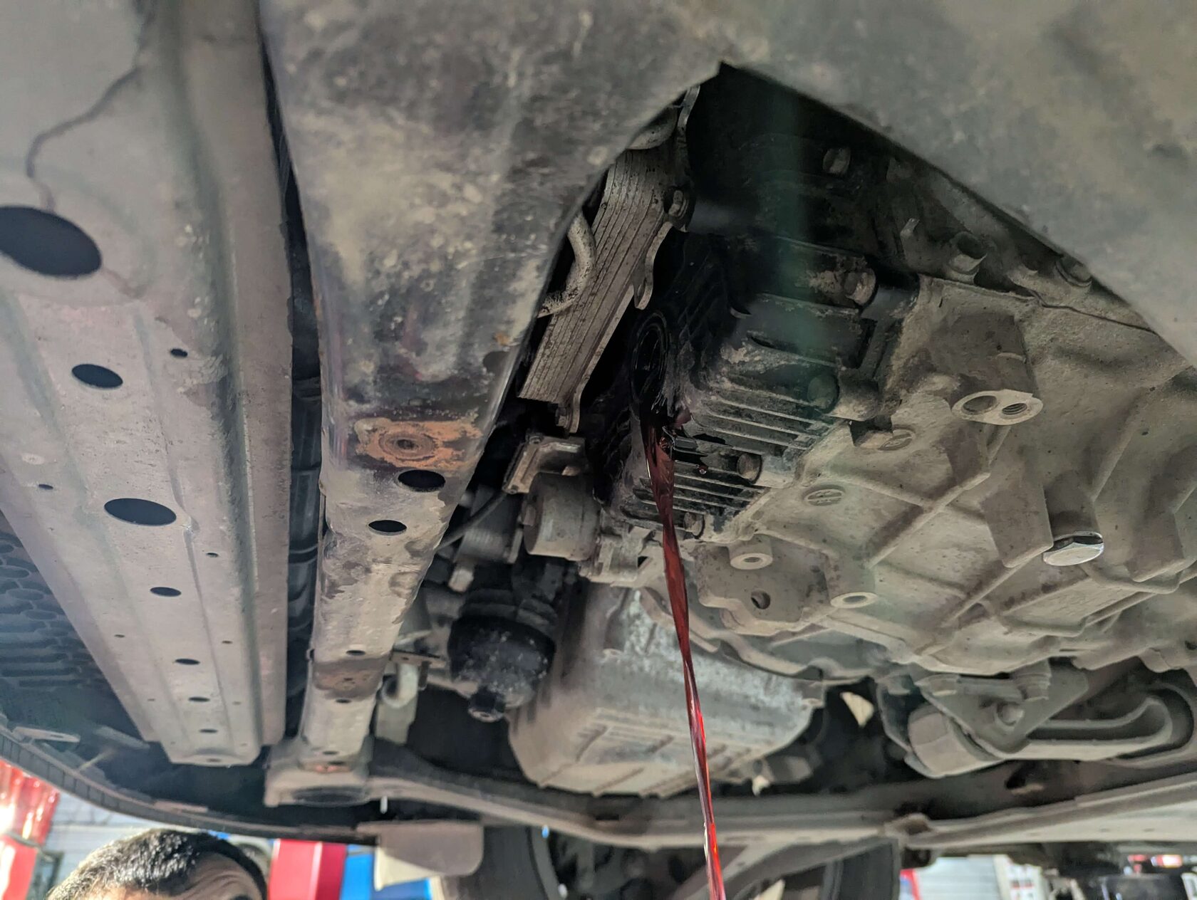 Выставление уровня масла в Kia Sportage