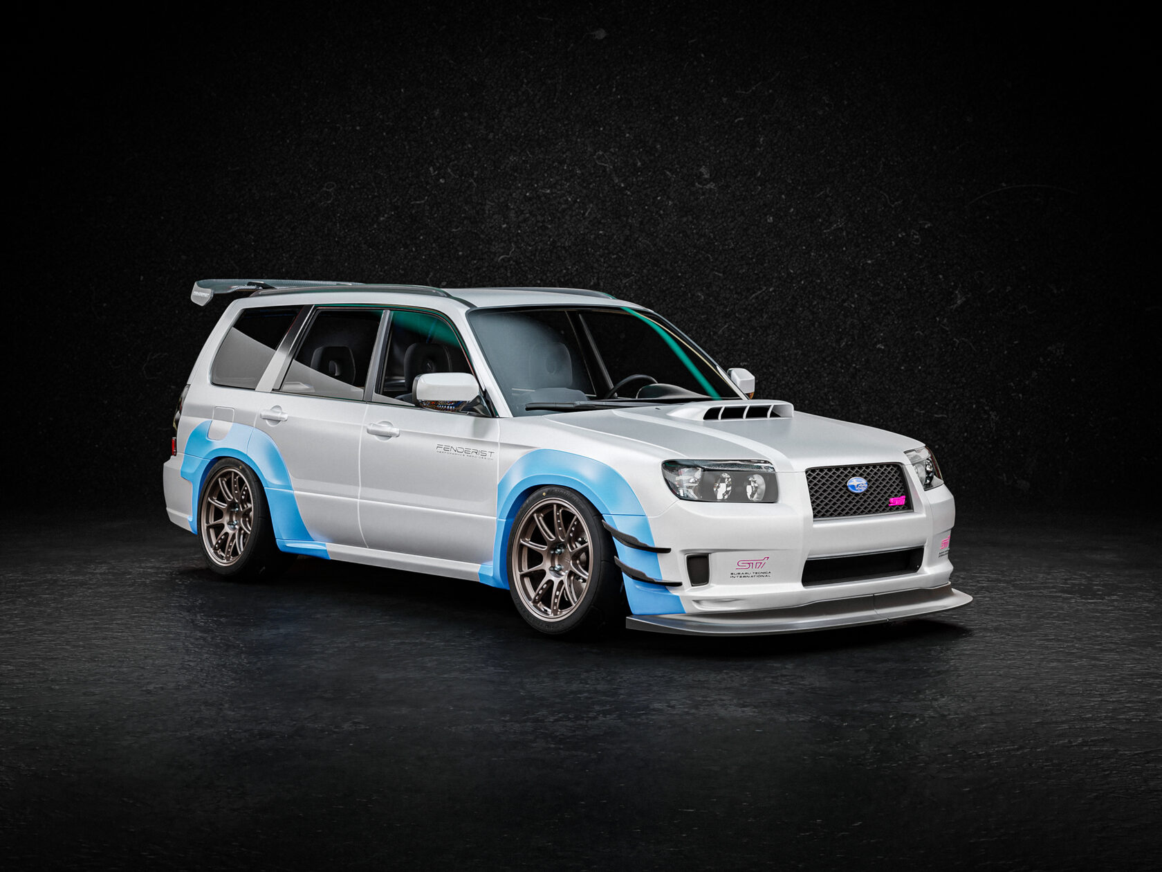 FENDERIST SPEC S Fender Flares Set 30mm/ Wide Body Kit SUBARU FORESTER ...