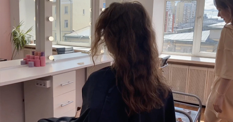 Техника полировки волос на кудрявых волосах. Урок №6 курса полировка волос