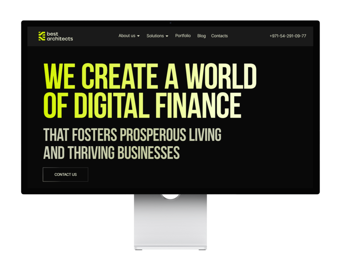 Разработка многостраничного сайта современных финансовых технологий