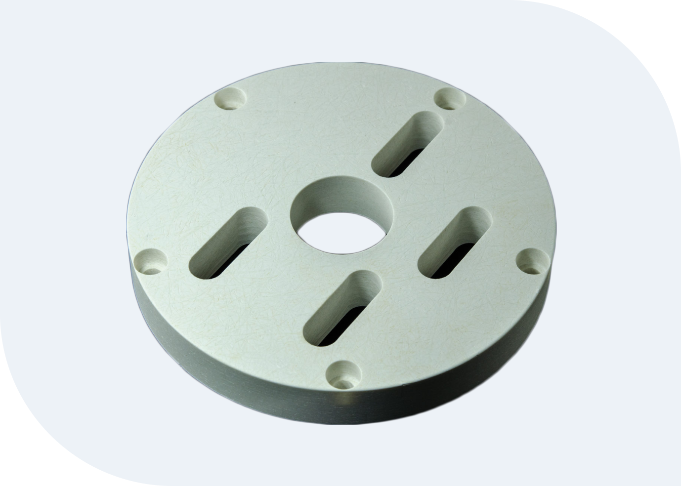 Дюропластик в виде комплектующих, изготовленных механообработкой