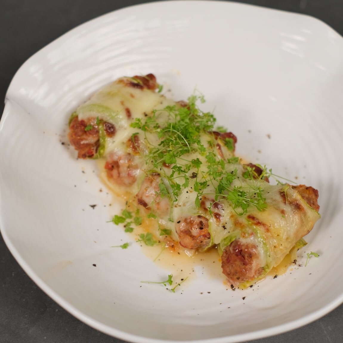 Блюдо: Рулетики из кабачков