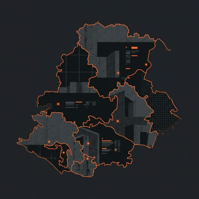 Карта покрытия услугами по Южному Федеральному Округу