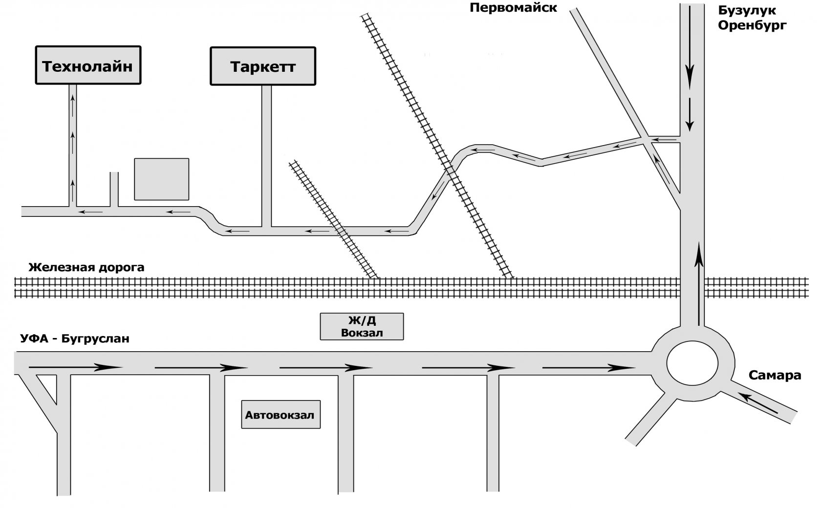 Схема вокзала самара