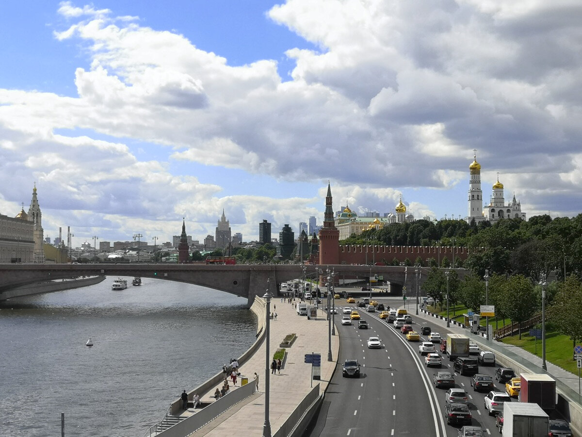 Панорама Москвы с Парящего моста