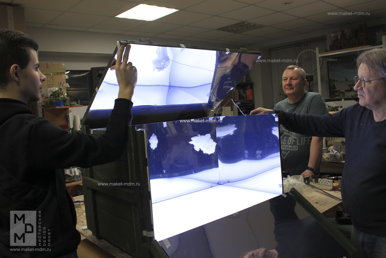 макет облачный полк ТЮЗ