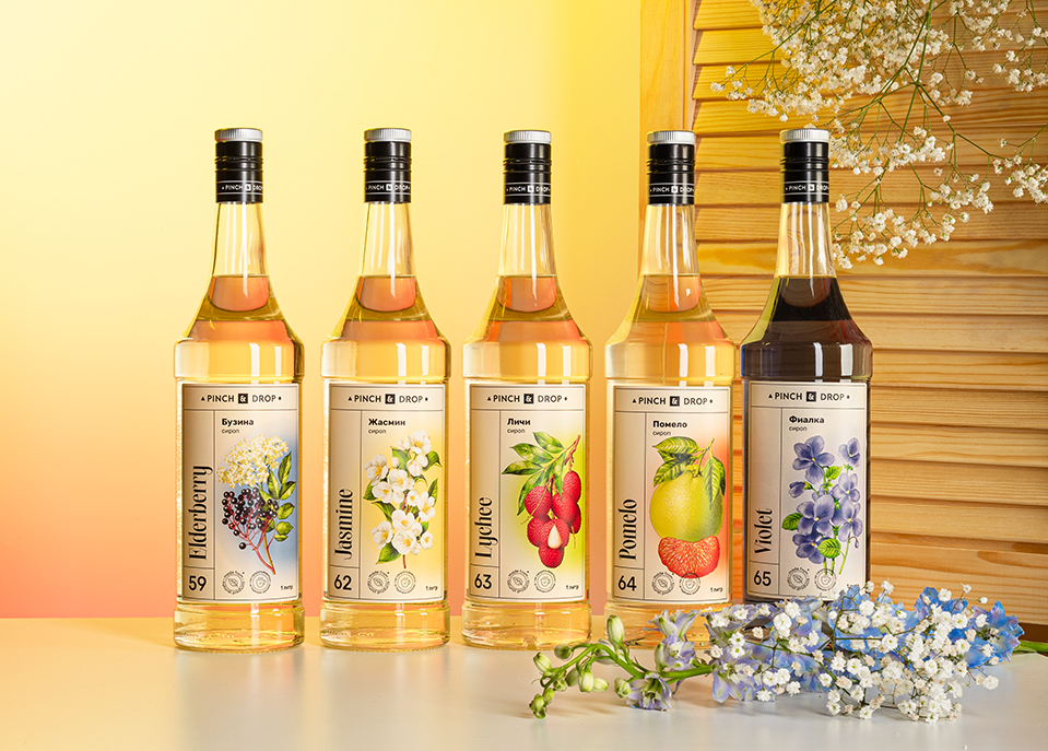 Каталог продукции Pinch&Drop: сиропы, топпинги и пюре