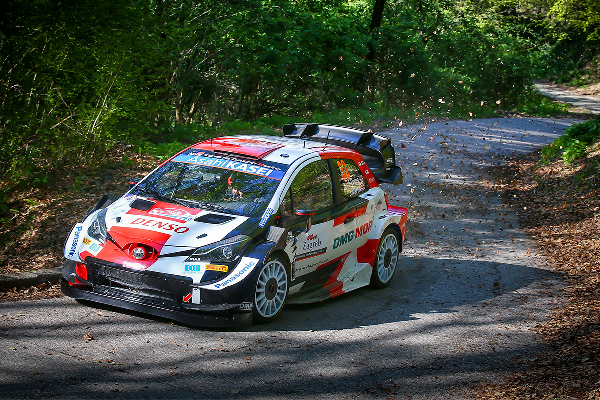 Элфин Эванс и Скотт Мартин, Toyota Yaris WRC, ралли Хорватия 2021