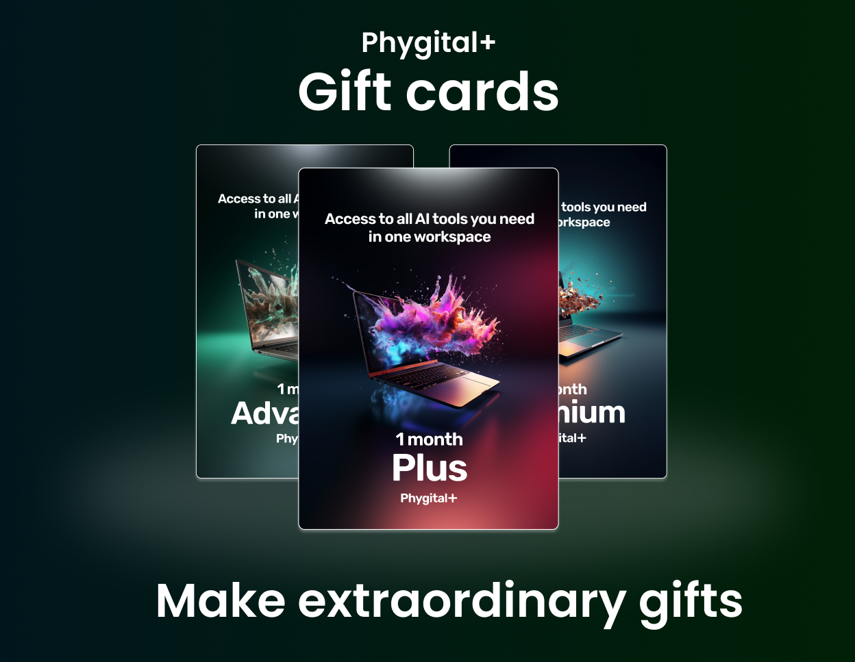 Phygital+ Gift cards