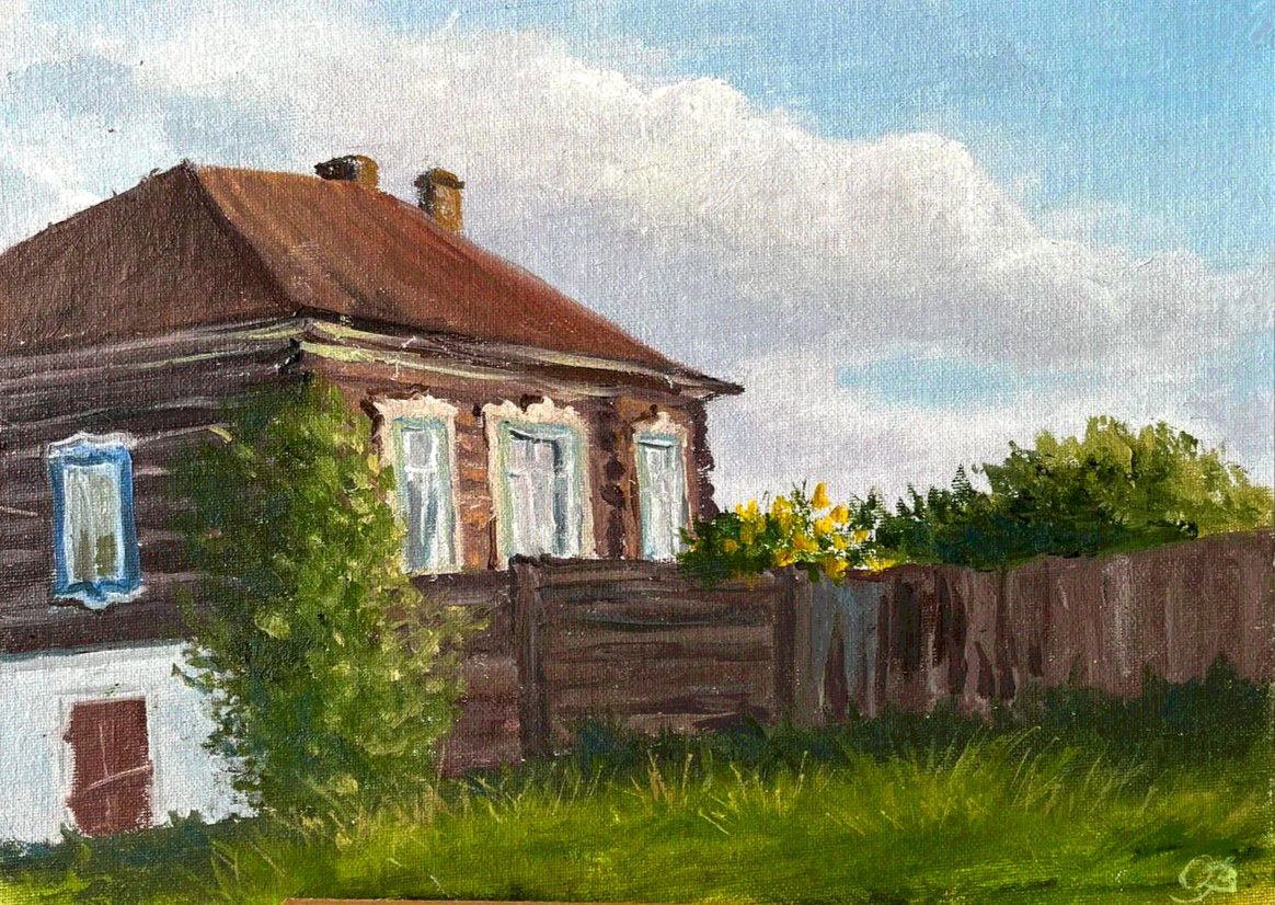 Картина на заказ &quot;Ностальгия. Енисейск&quot; от художника Ольги Васильковой