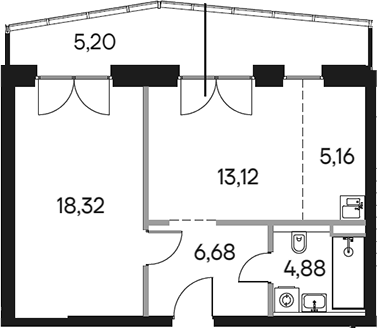 2 Евро 46,33 м²