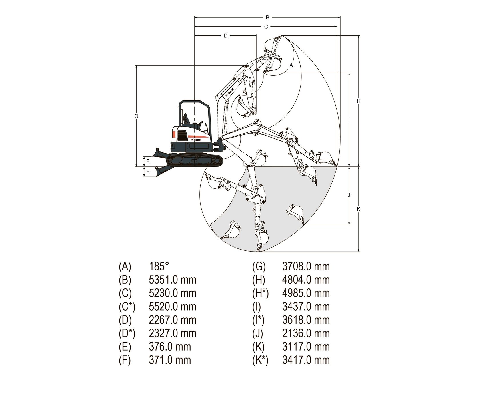 Гусеничный экскаватор Bobcat E35 (Бобкэт). Купить в Иркутске