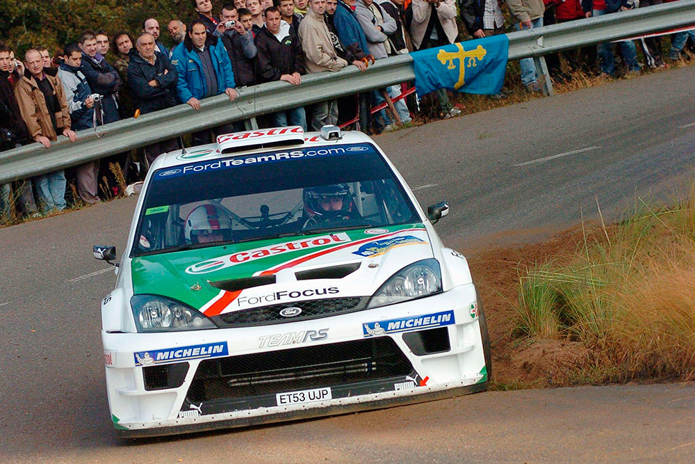 Маркко Мяртин и Майкл Парк, Ford Focus RS WRC '04 (ET53 UJP), ралли Каталония 2004