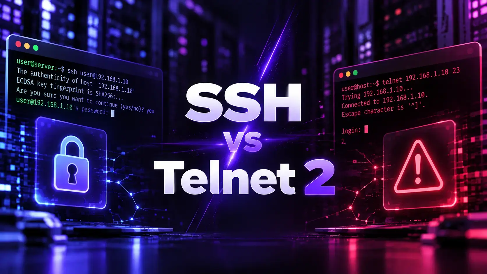 SSH или Telnet — сравнение протоколов удалённого доступа