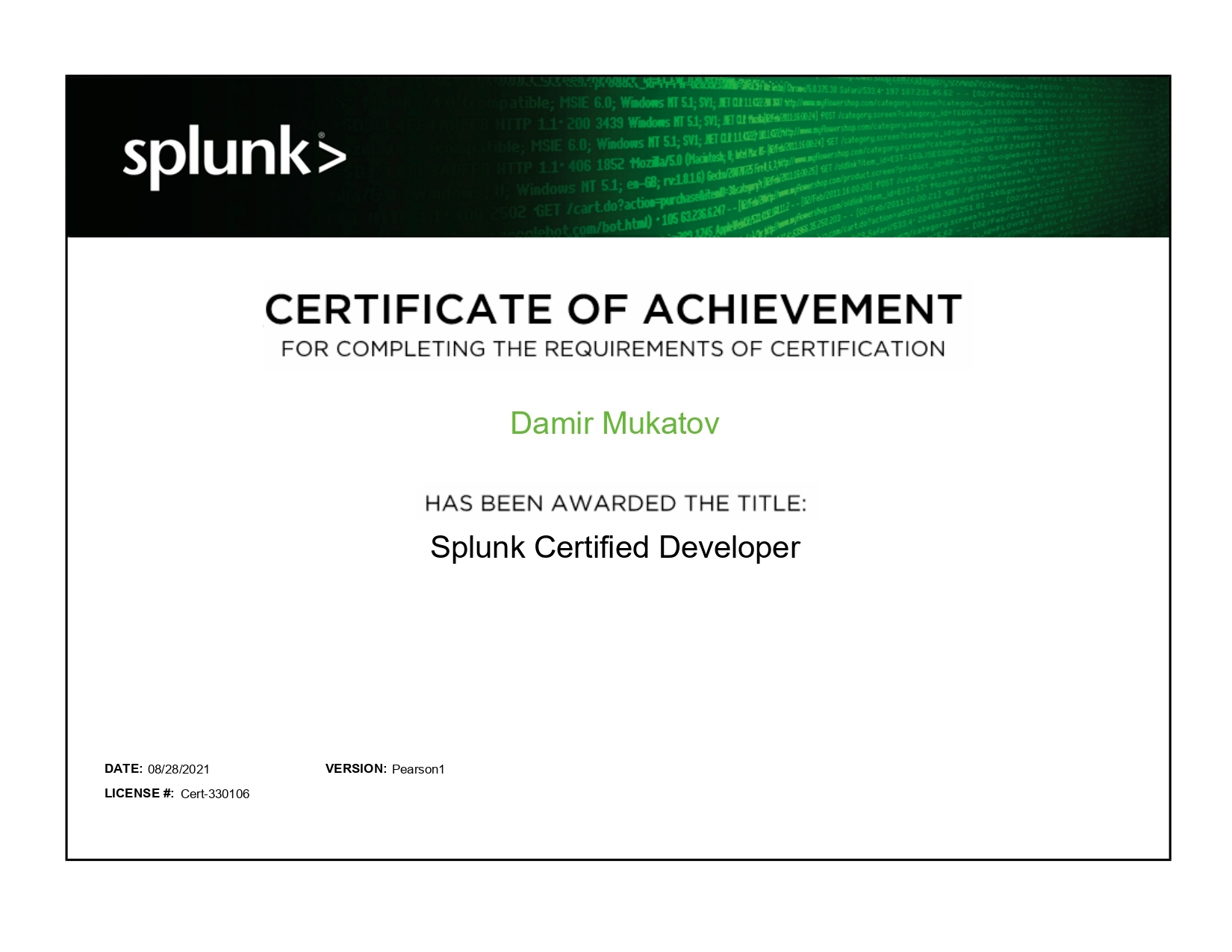 Splunk certification online