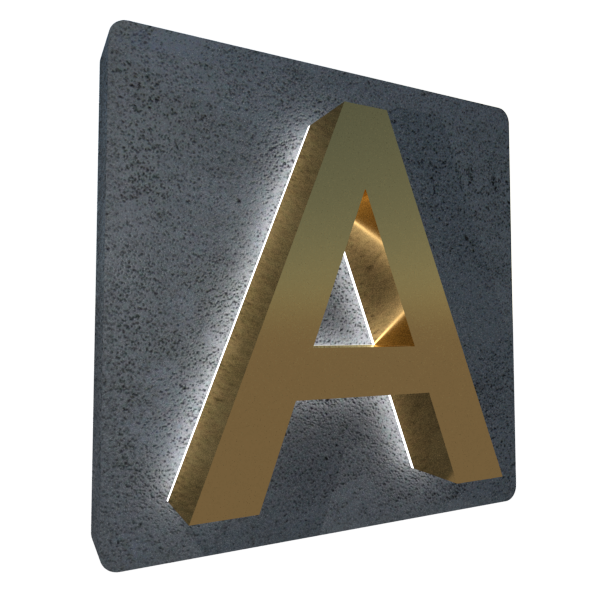 буквы из металла с контражурной/задней подсветкой