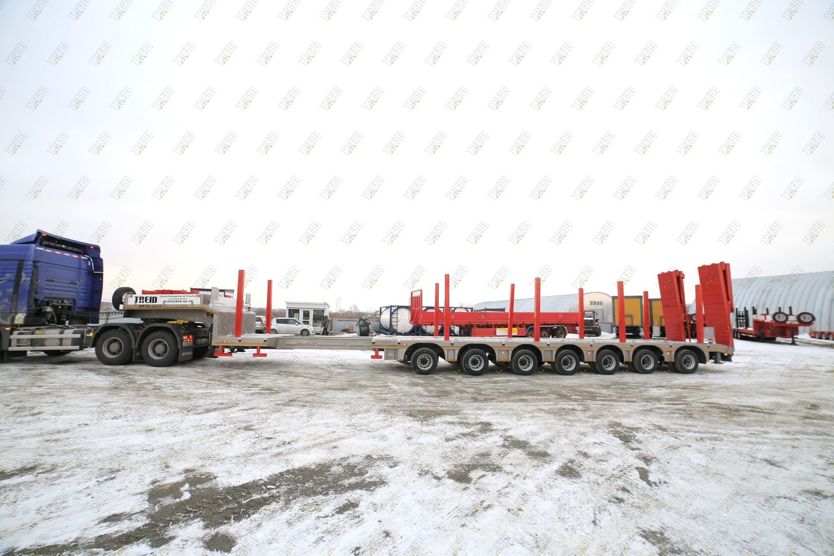 Семиосный низкорамный трал AMUR LYR9600TDPXZLQ