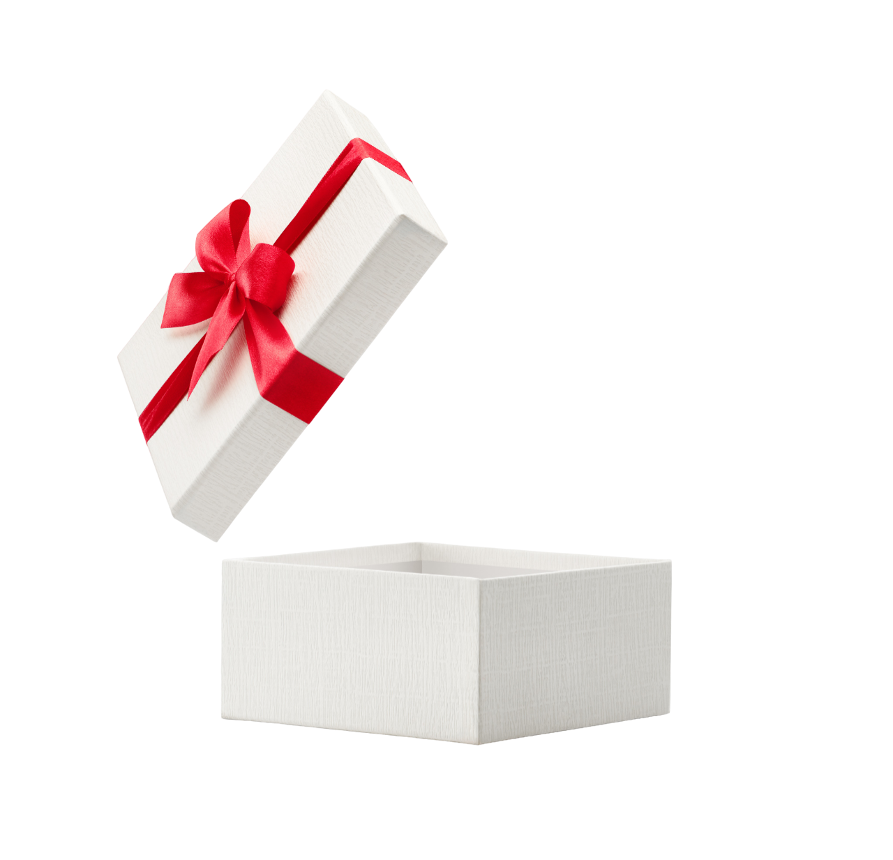 Gift box перевод. Открытая подарочная коробка. Открытая коробка с подарком. Подарочная коробка с открытой крышкой. Белая коробка с красным бантом.