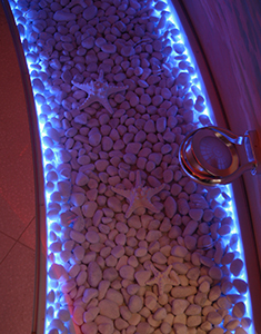 Стеклянные полы из различного стекла фото