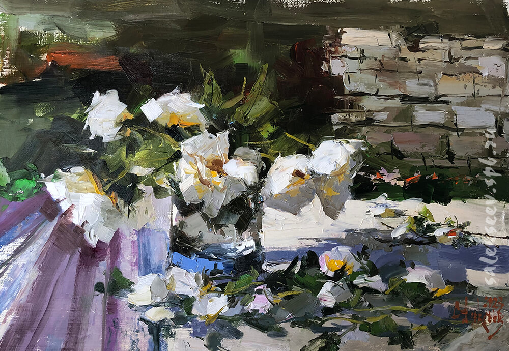 Bush Rose. 2023. Oil on canvas. 40х50 cm
