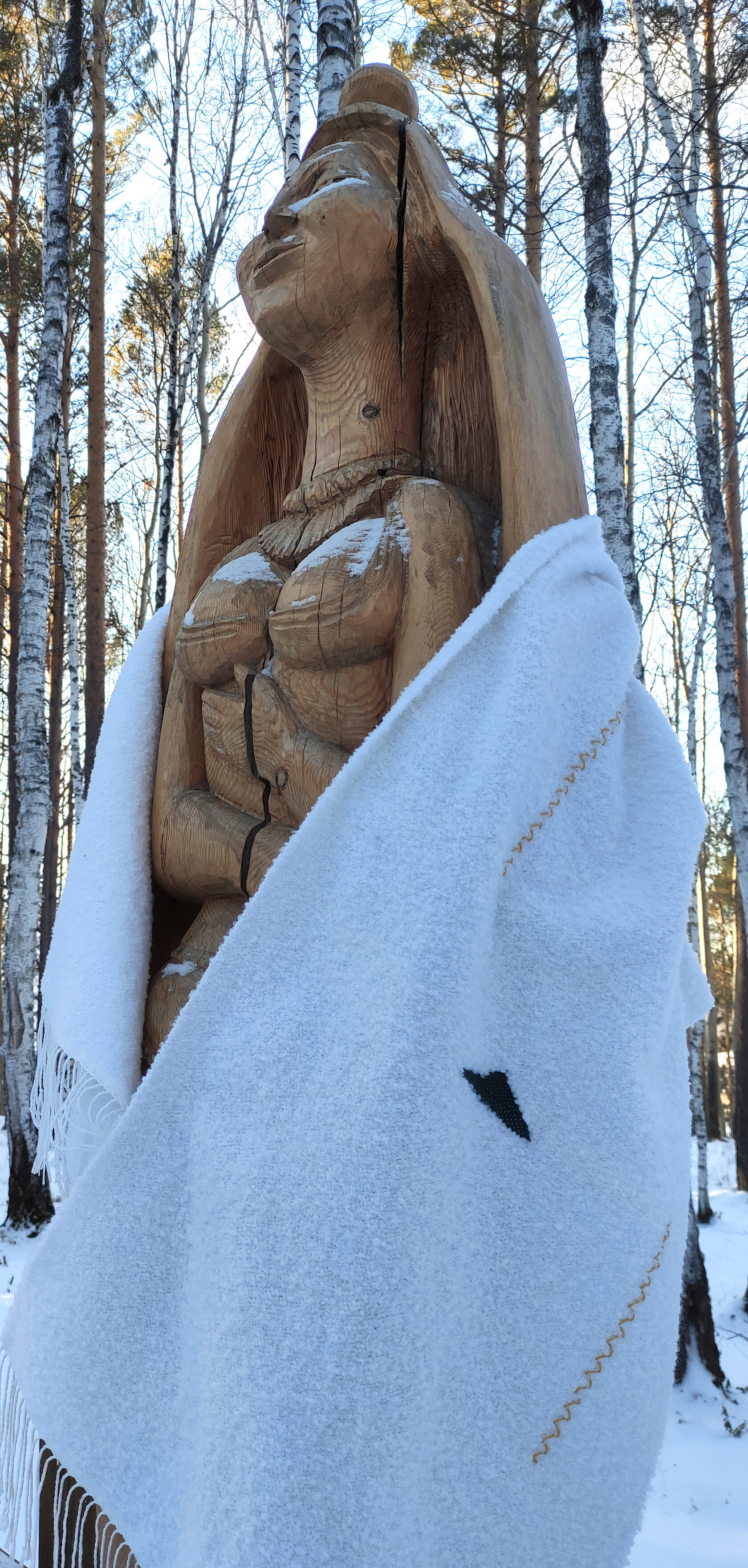 Палантин ручного ткачества с берегов Байкала