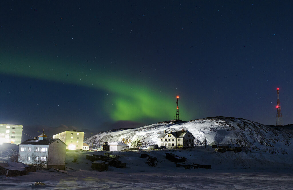 Териберка северное сияние