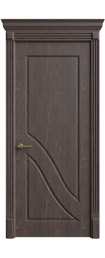 Деревянная дверь Норд. Фото двери Норд 2 Промед. Крона эксклюзив ПГ орех. Две пг