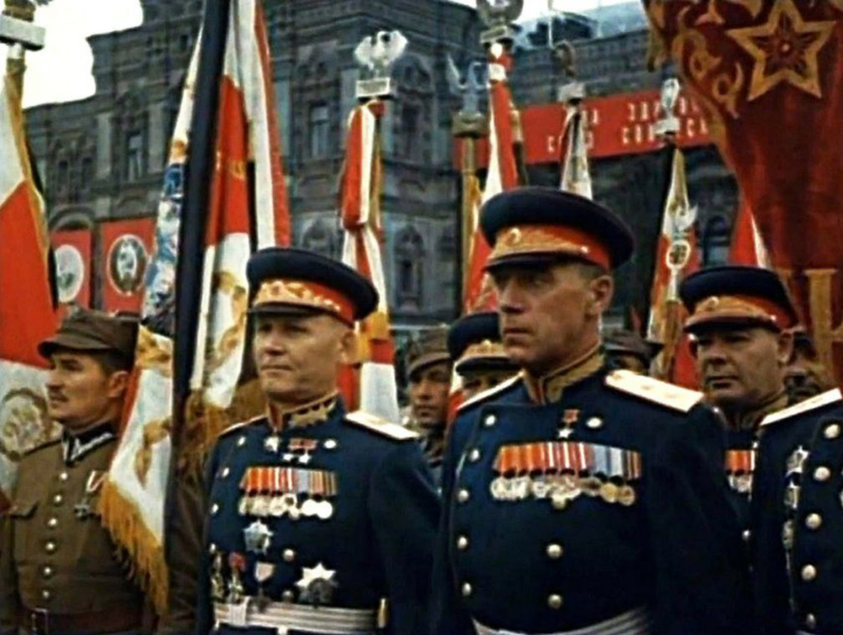 Конев Маршал советского Союза на параде Победы