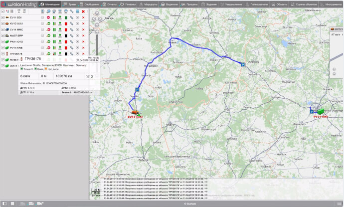 Wialon (Виалон) мониторинг транспорта | Вход в систему