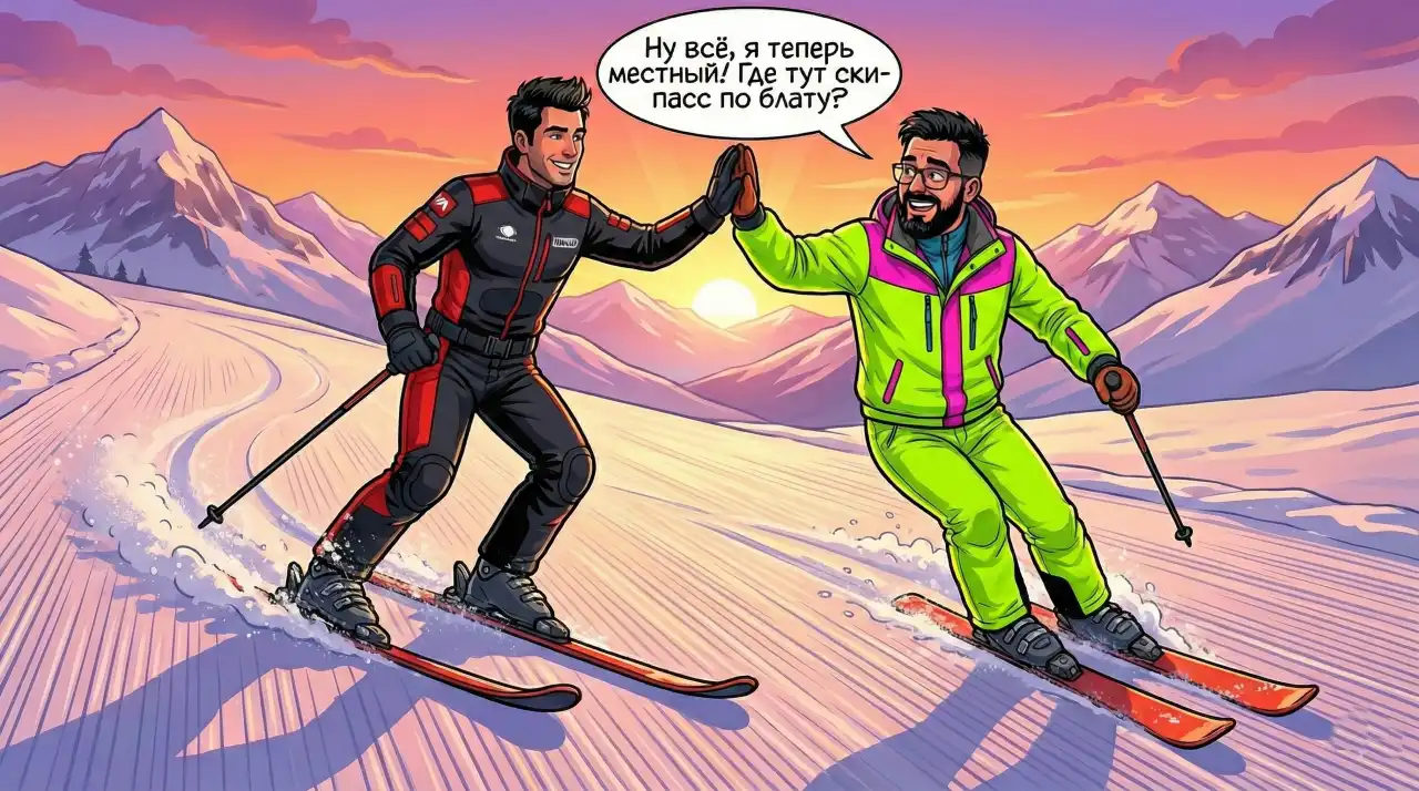 Как проходит первый урок по лыжам и сноуборду