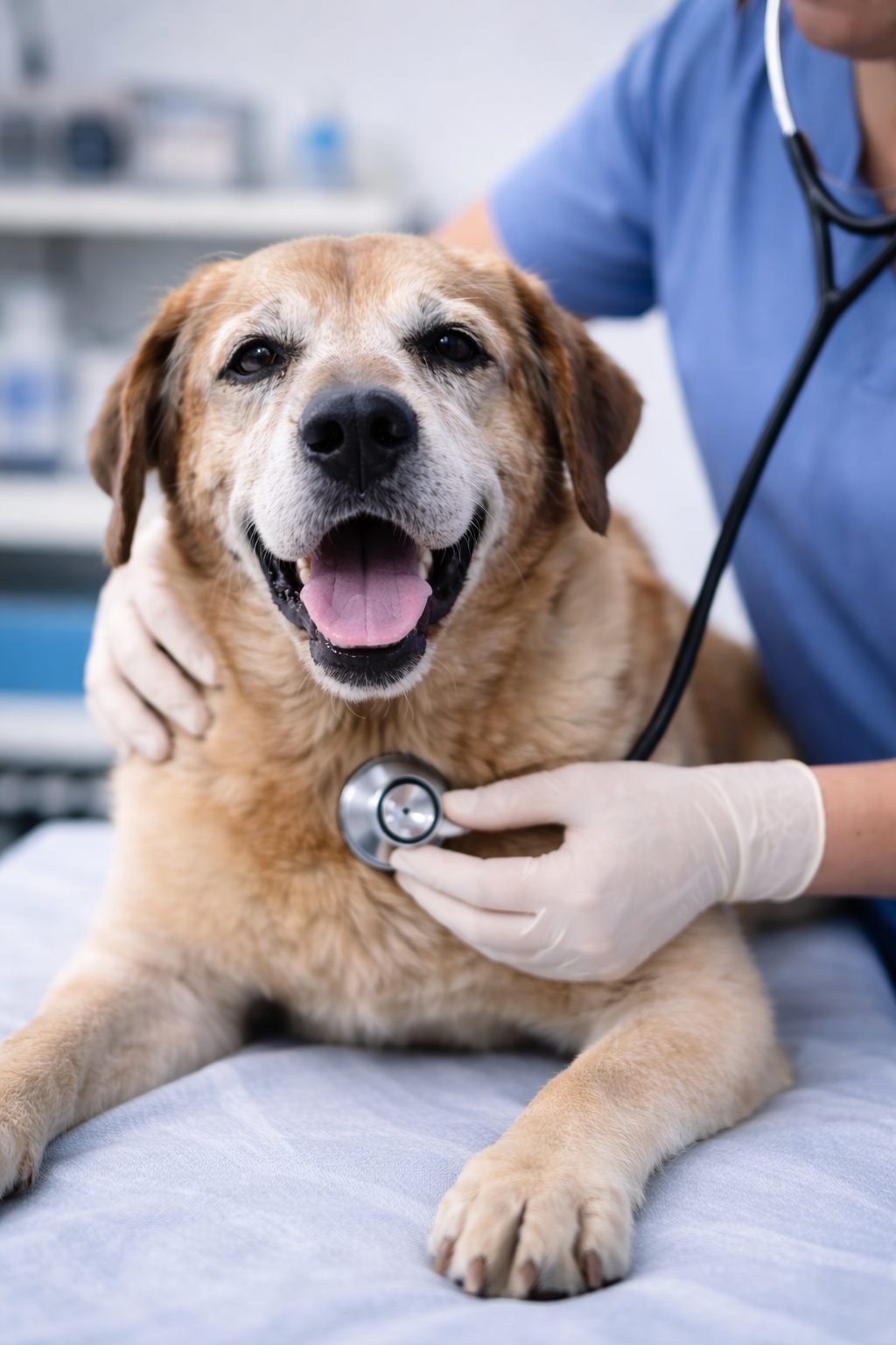 Одышка и кашель у пожилой собаки