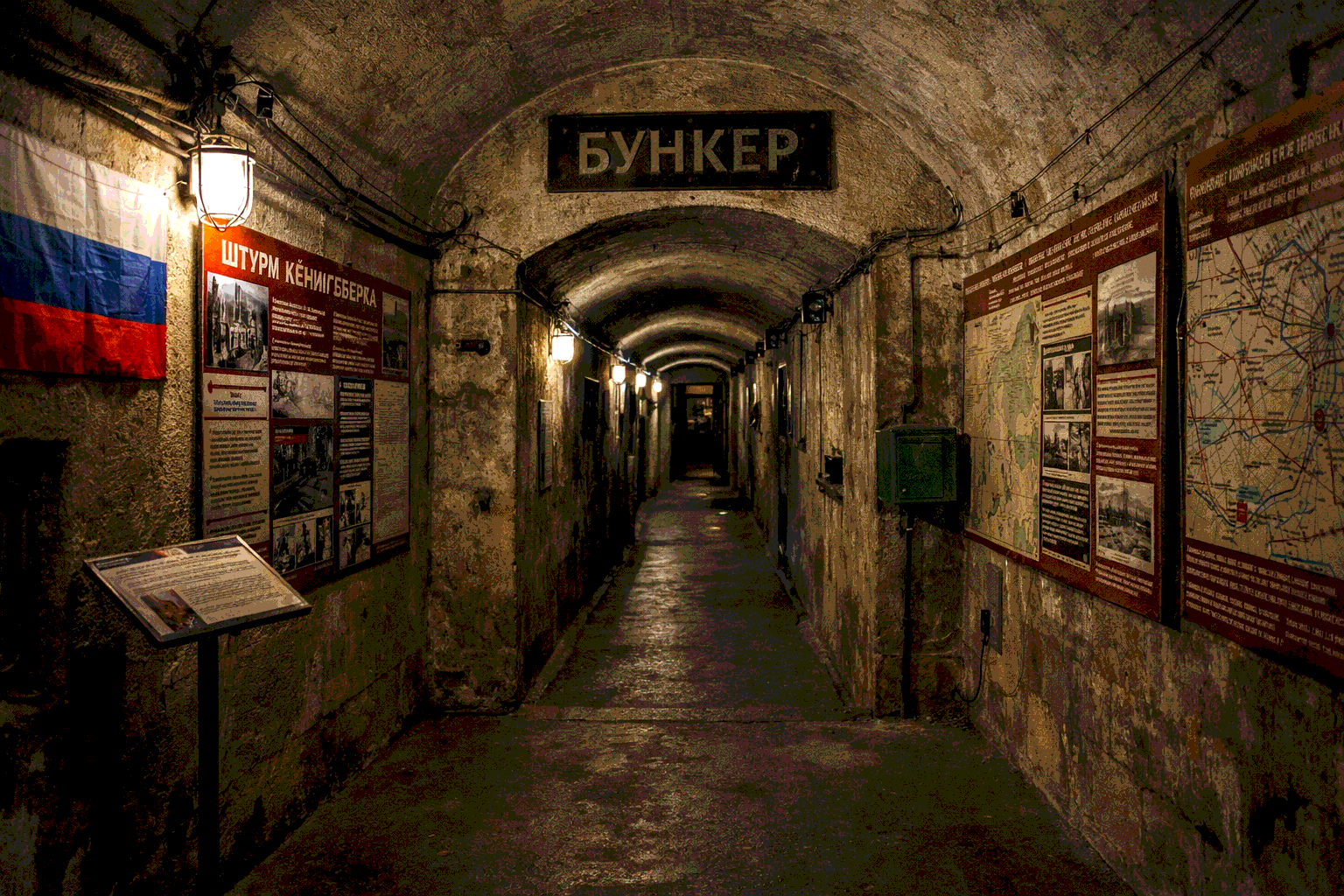 Музей «Бункер» в Калининграде: подземный интерьер и экспозиция