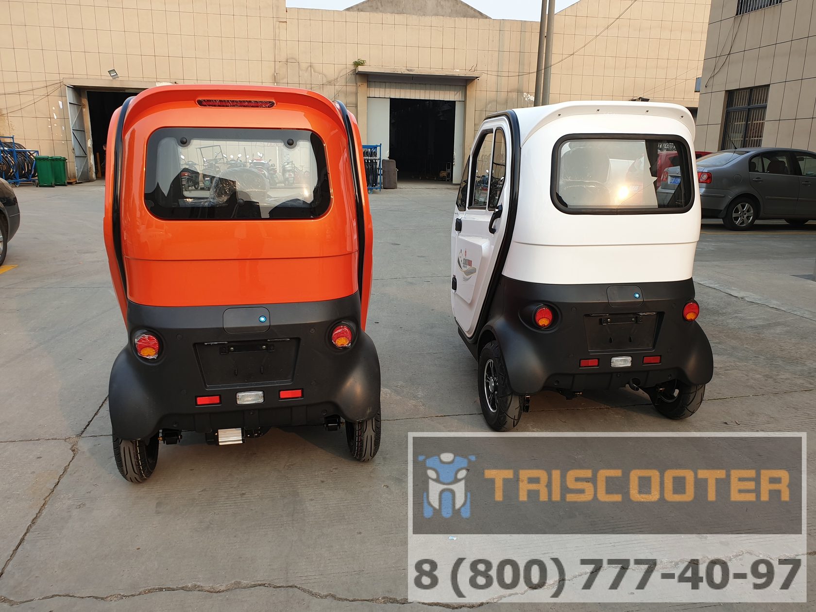 Квадроцикл электромобиль citycar Triscooter Django el ev