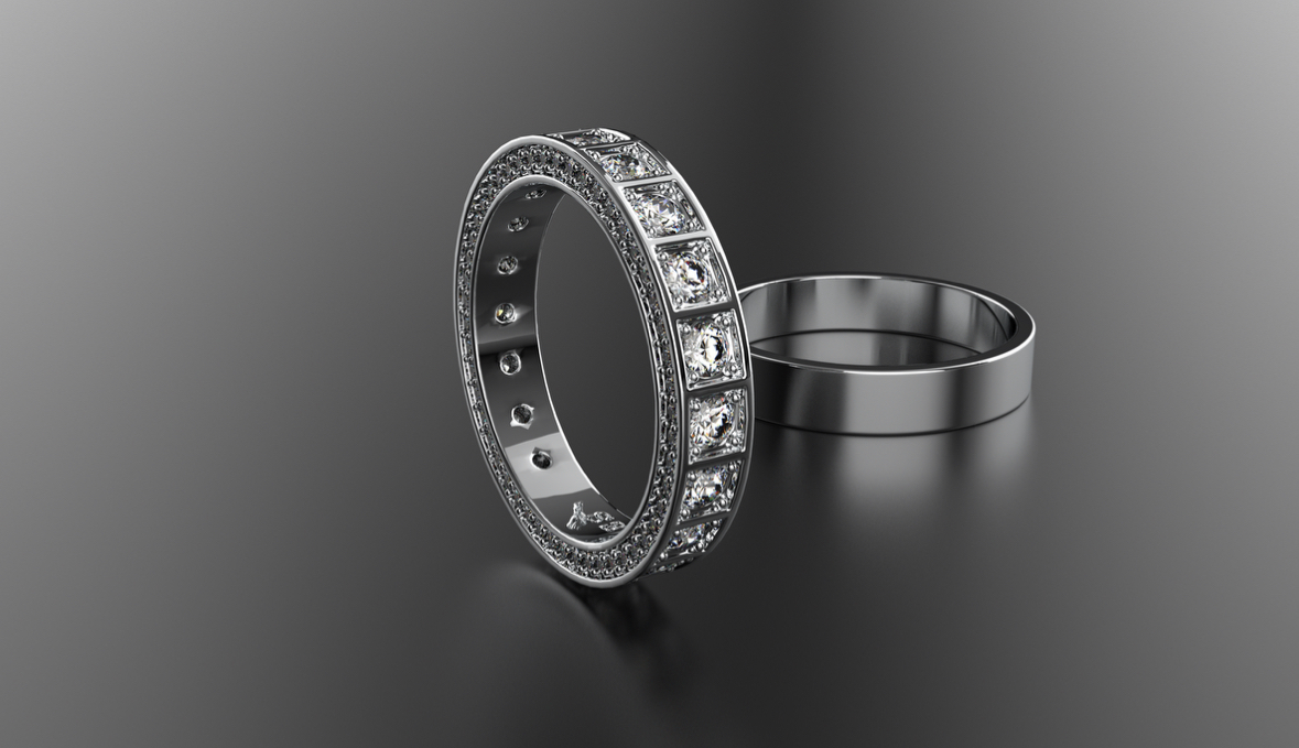 Изготовление дизайнерских свадебных обручальных колец из золота с ...