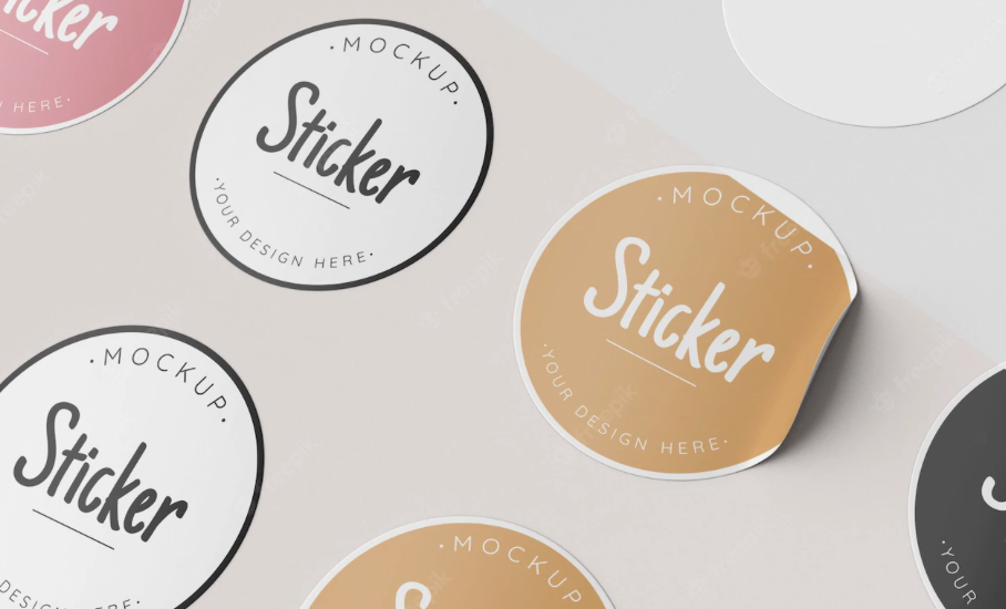 Печать наклеек круглых (Авто, Витрину) Доставка