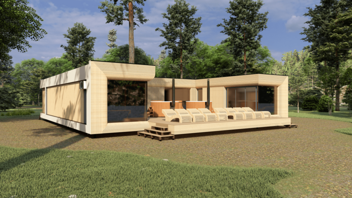 Жилой модуль в Лабинска сауна Жилой модуль в Лабинска сауна