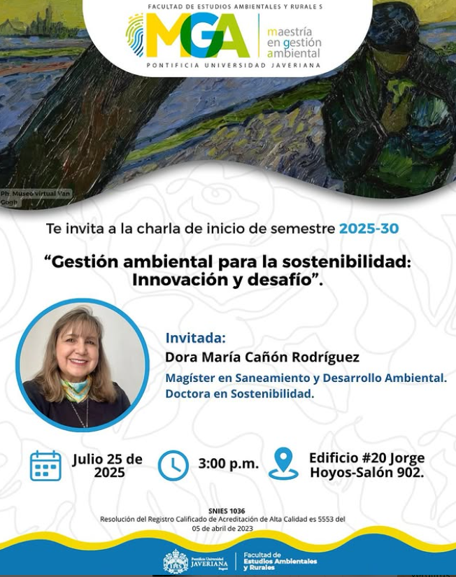 ¿Te apasiona el medio ambiente y sueñas con un impacto real? La Universidad Javeriana te invita a la charla inaugural de su Maestría en Gestión Ambiental.